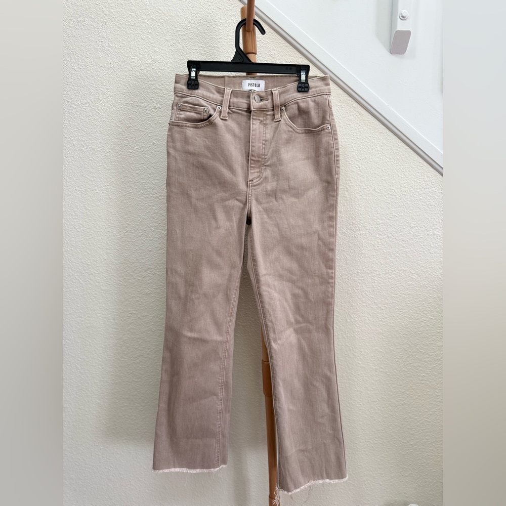 Pistola Tan Flare & Wide Leg Jeans